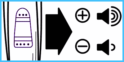 hearing aid with rocker switch for volume up and volume down adjustment